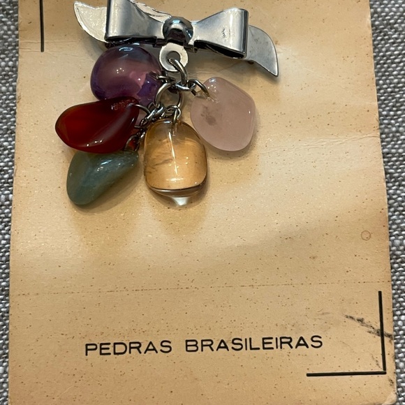 Semi precious stones pin/brooch . - Picture 3 of 9